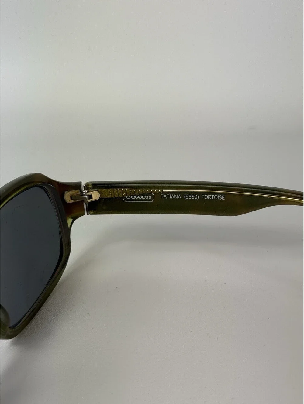 Coach Tatiana (S850) Tortoise Green Gold Sunglasses 56-17-125 FRAMES ONLY!